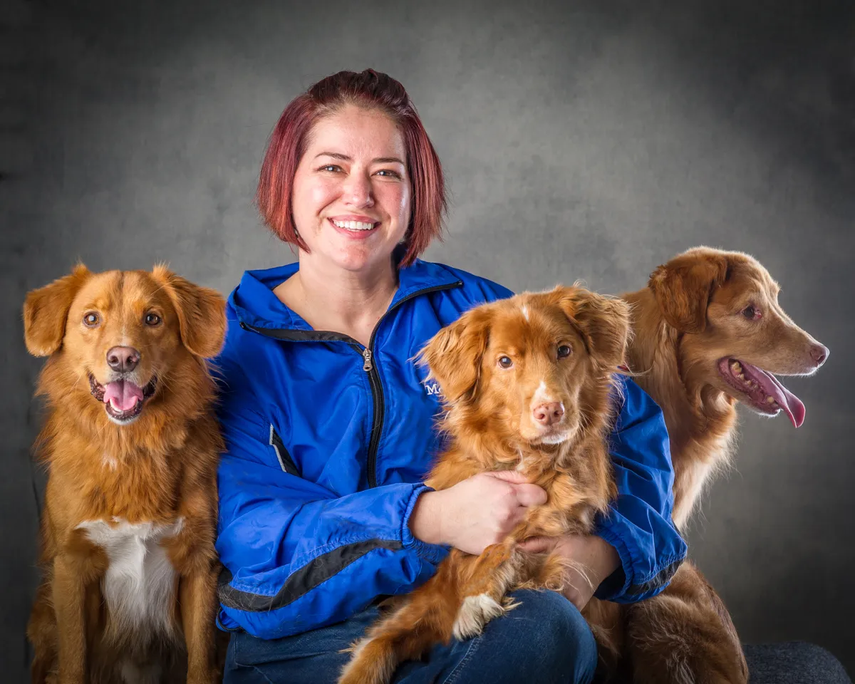 Shannon, Director of Online Training and Content for McCann Professional Dog Trainers, sharing dog training tips.