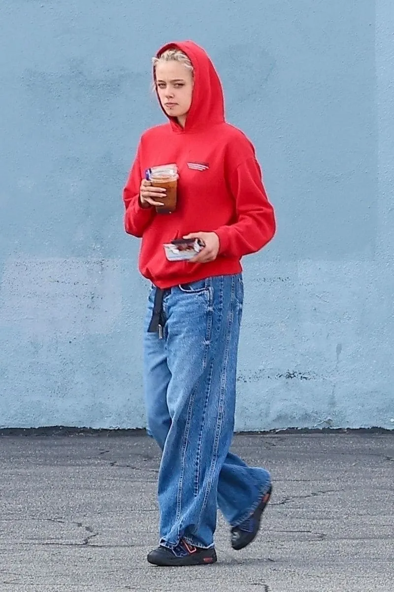 Shiloh Jolie, 18, daughter of Angelina Jolie and Brad Pitt, was seen in Studio City after leaving her dance class.