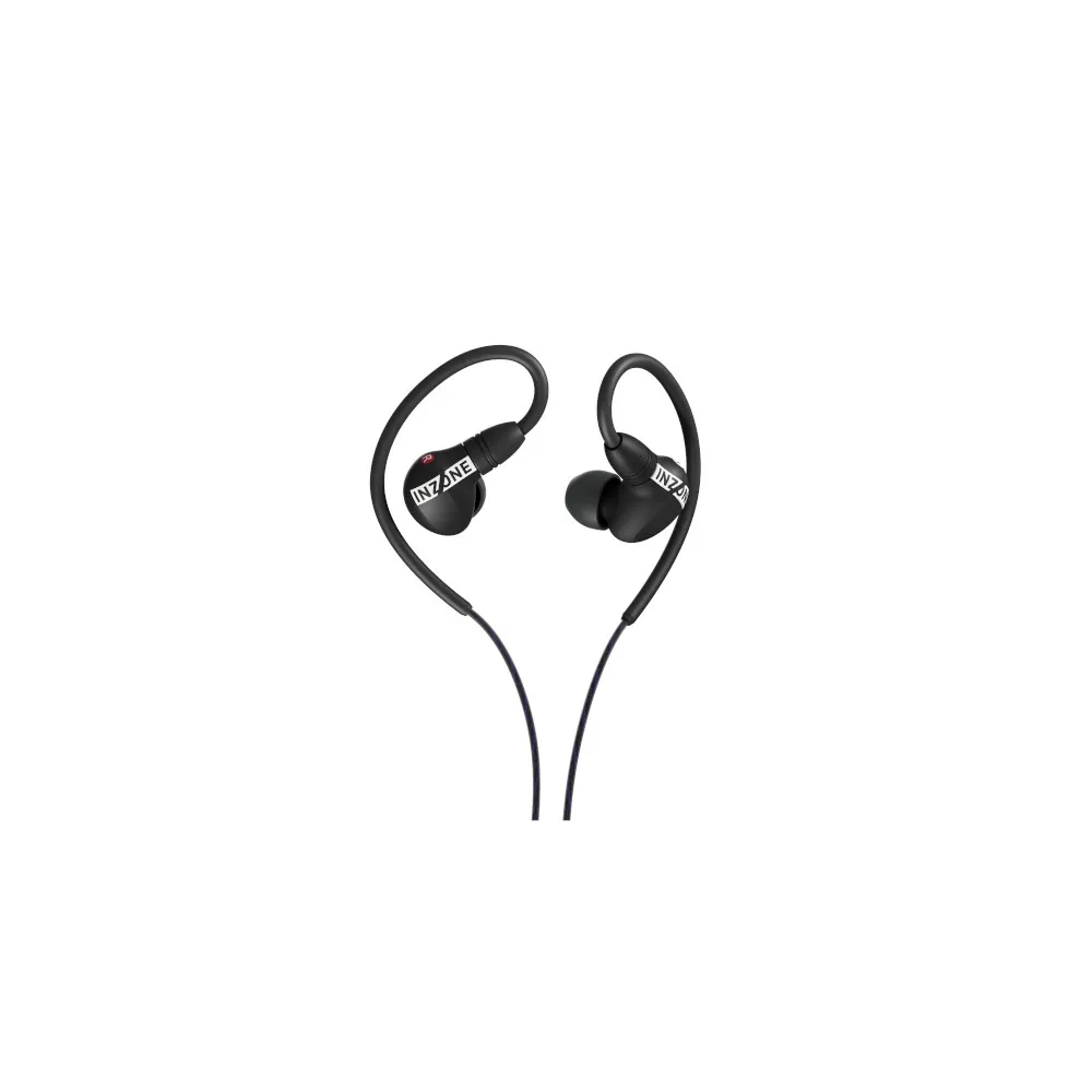 Sony Inzone E9 Gaming IEMs with a carrying case and various ear tips