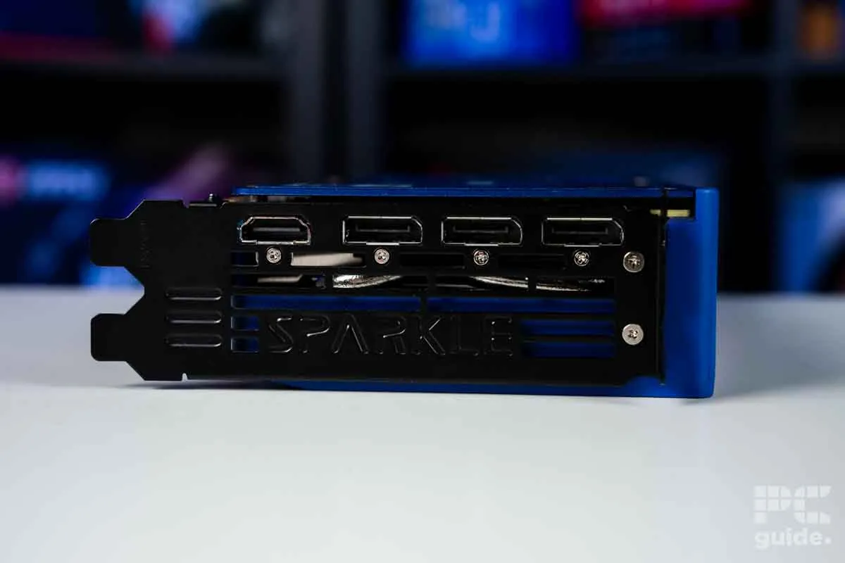 Sparkle Intel Arc B570 IO, Image by PC Guide