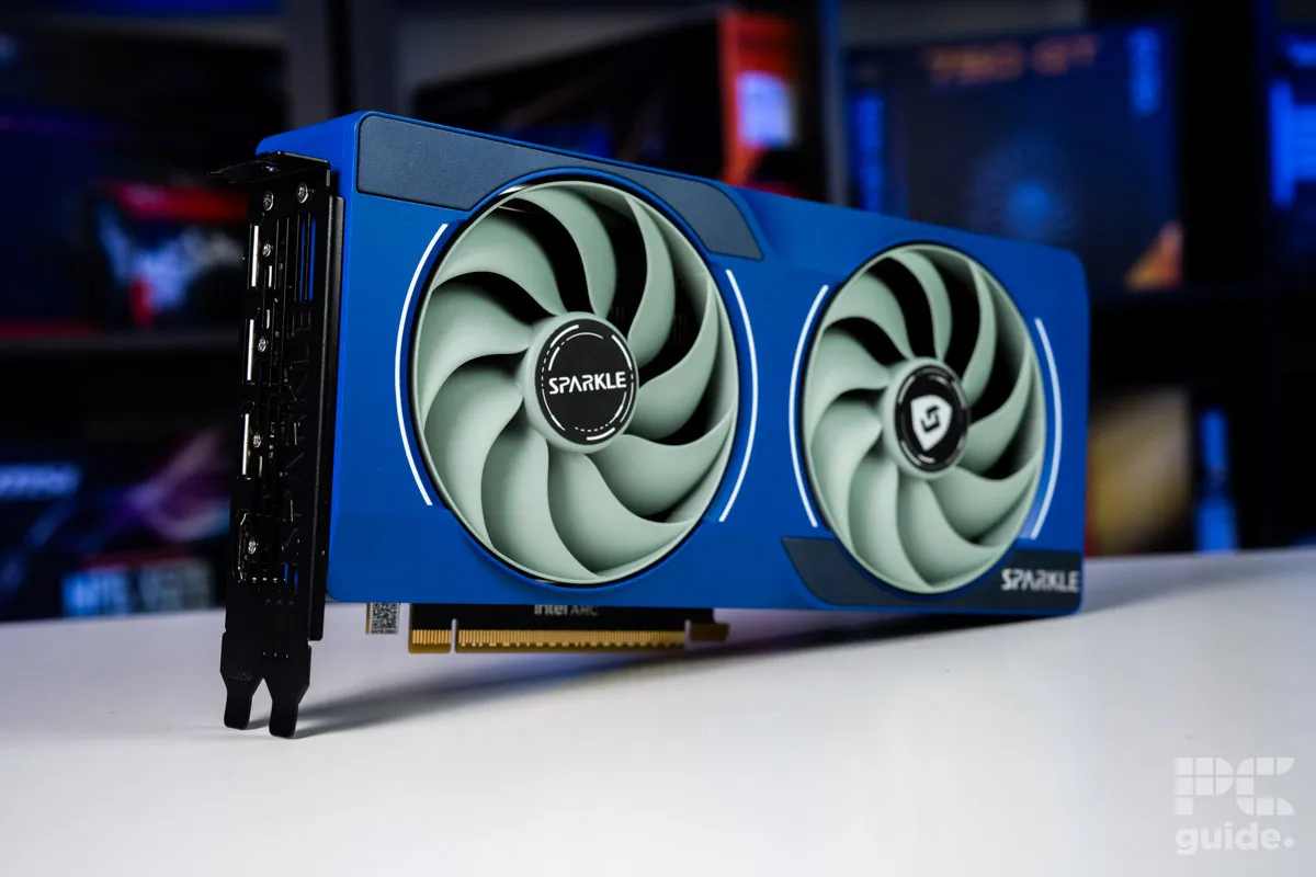 Sparkle Intel Arc B570 profile, Image by PC Guide