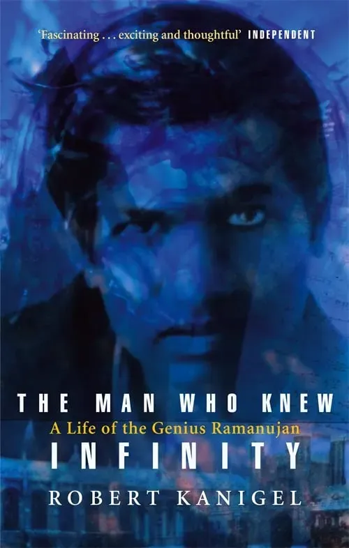 Srinivasa Ramanujan, mathematical genius, on the cover of 'The Man Who Knew Infinity'