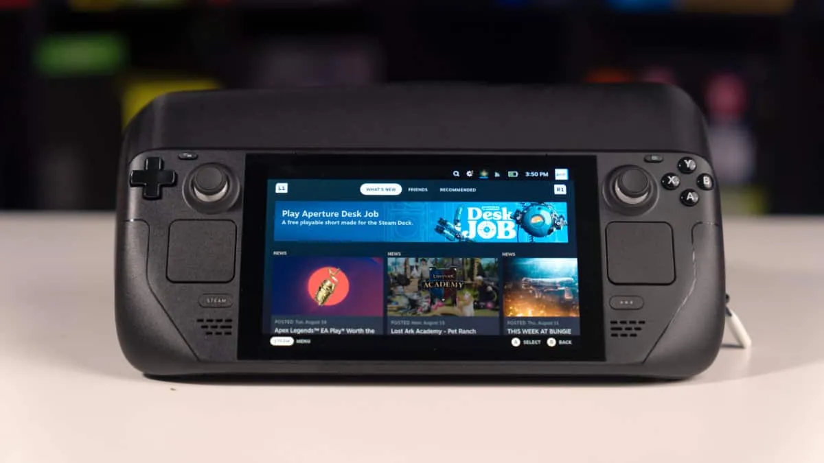 Steam Deck Handheld Gaming Console with Graphics Card Equivalence Discussion