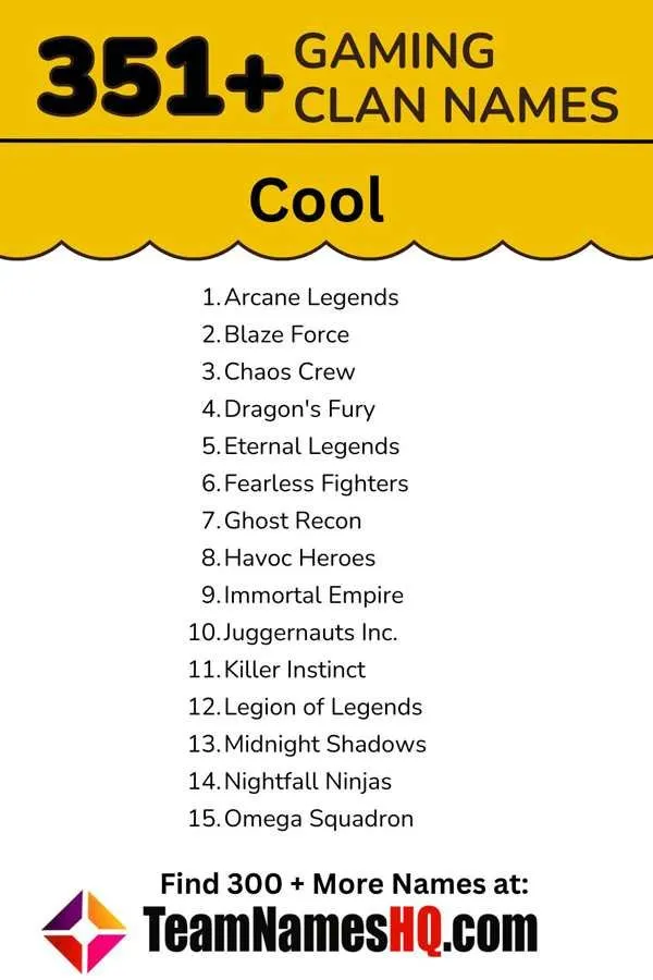 Stylish and trendy names for gaming clans that reflect a modern gaming culture