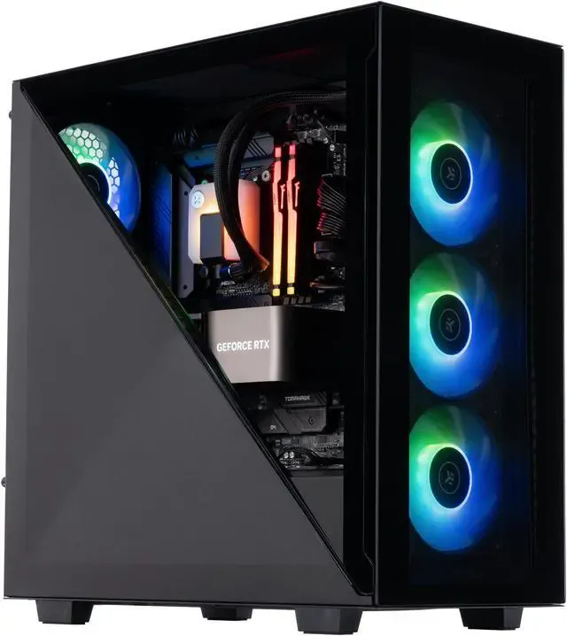 The ABS Tempest Aqua features a liquid cooling system to keep components cool during intense gaming sessions.