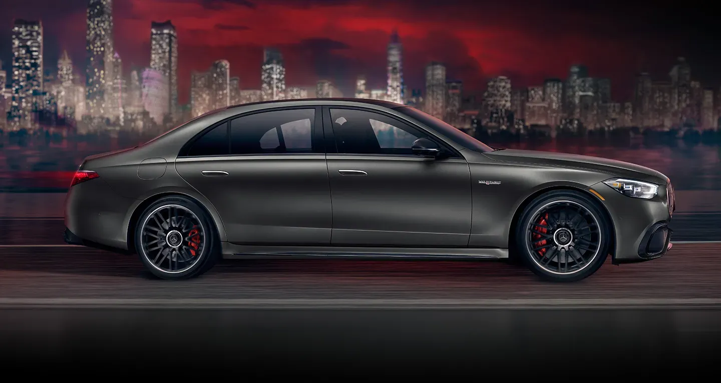 The AMG S 63 E PERFORMANCE Sedan, demonstrating the acceleration of progress