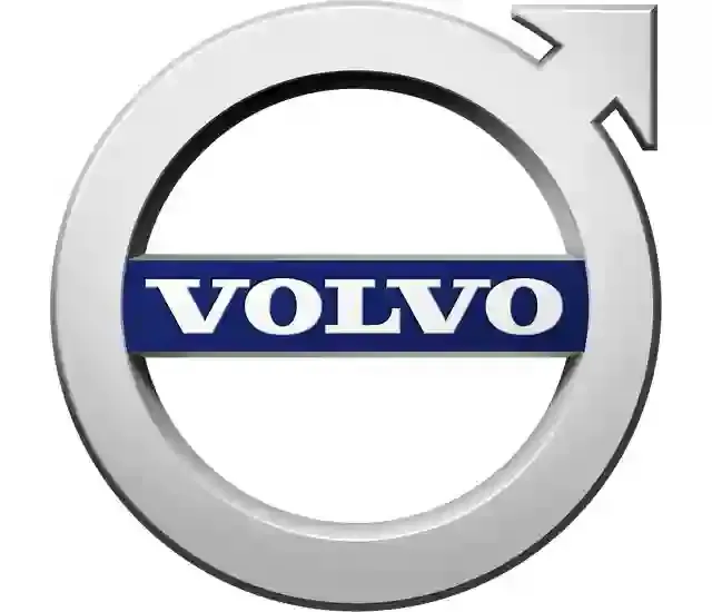 The circular 'Iron Mark' symbol of the Volvo logo