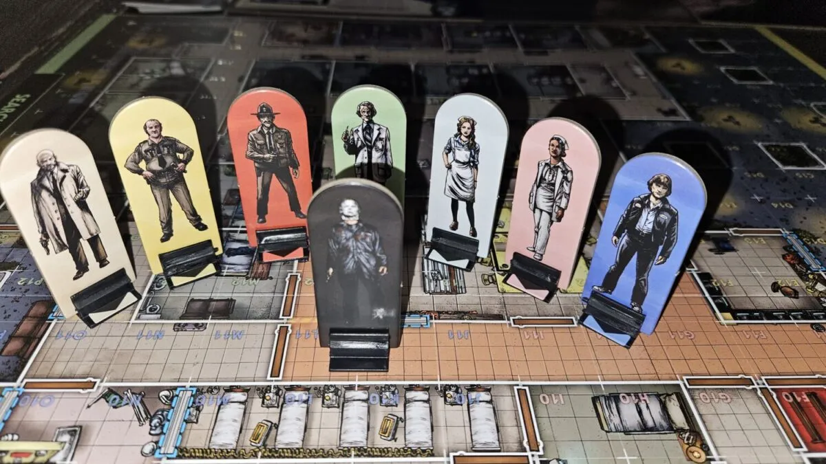 The crew of victims on the game board, world's worst family reunion