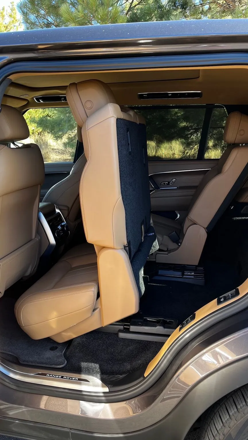 The Range Rover's interior features elegantly designed multimedia controls and comfortable, massaging front seats for ultimate luxury.