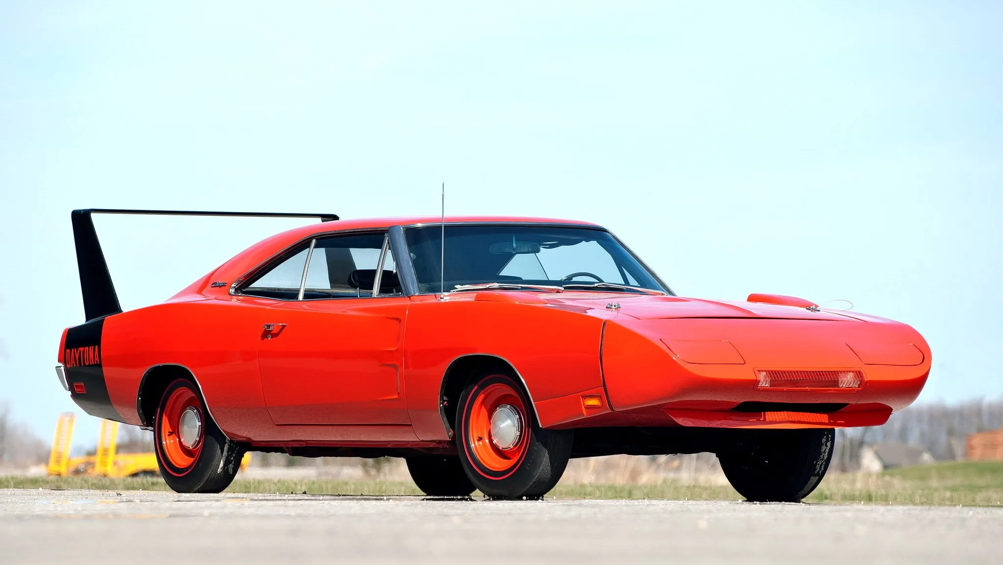 The unmistakable 1969 Dodge Charger Daytona, a winged wonder built for speed.