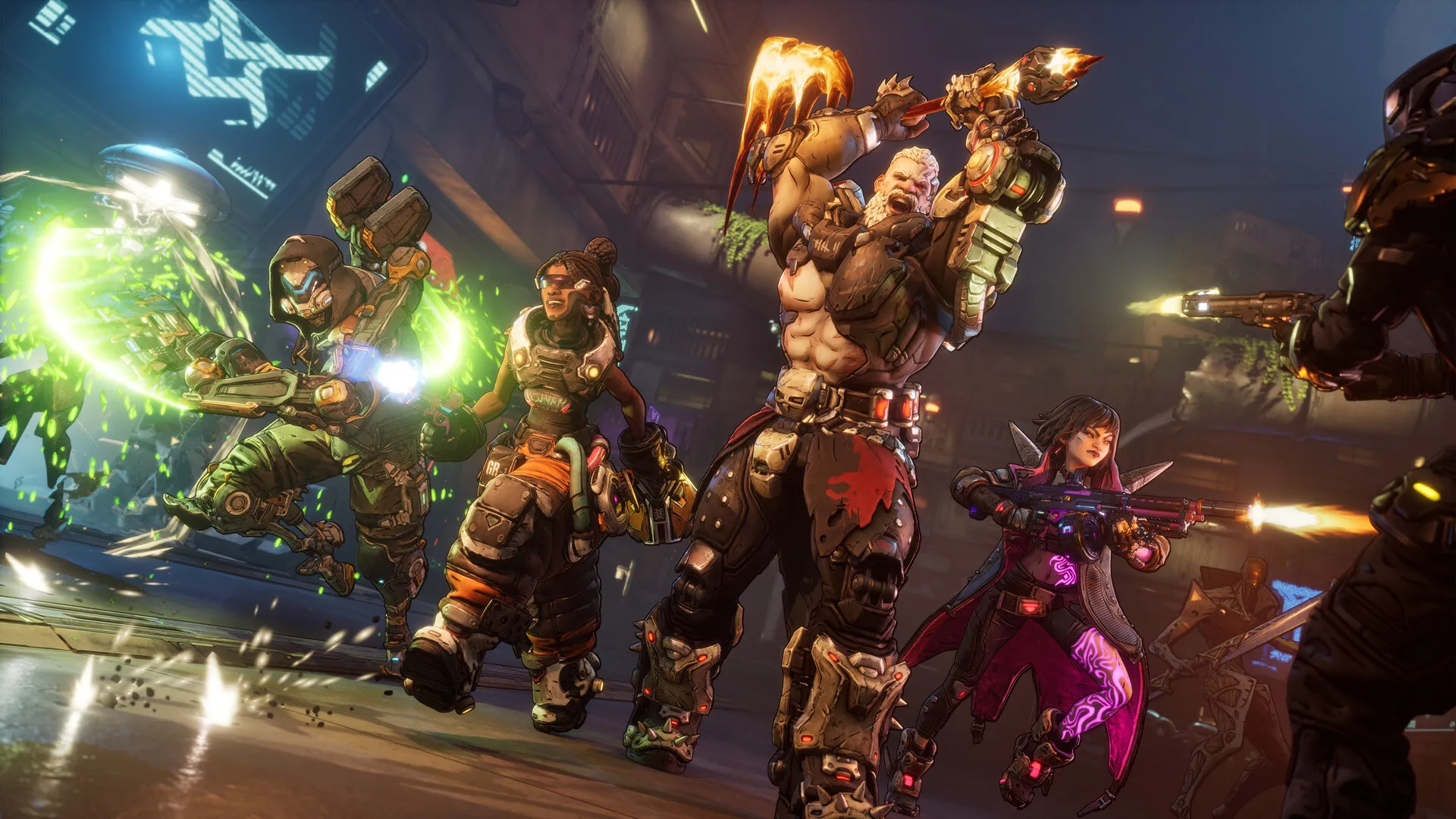 The vault hunters striking a pose.