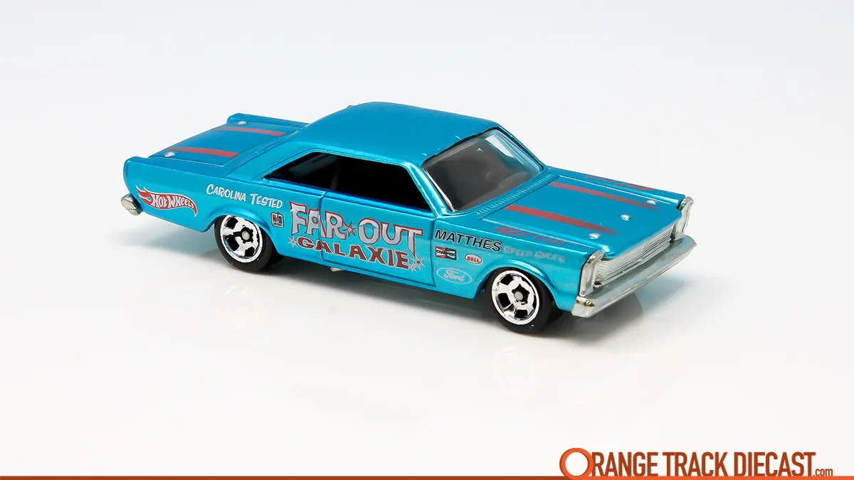 Top-down view of the Hot Wheels '65 Ford Galaxie from the 2014 Cool Classics line