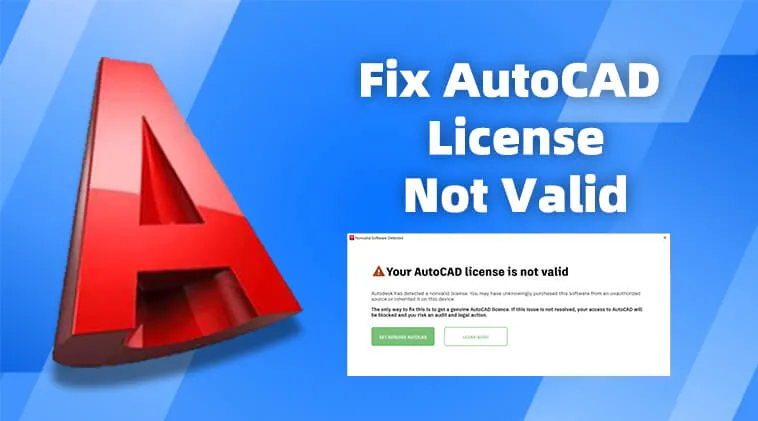 Troubleshooting the "no valid software detected AutoCAD" error message.