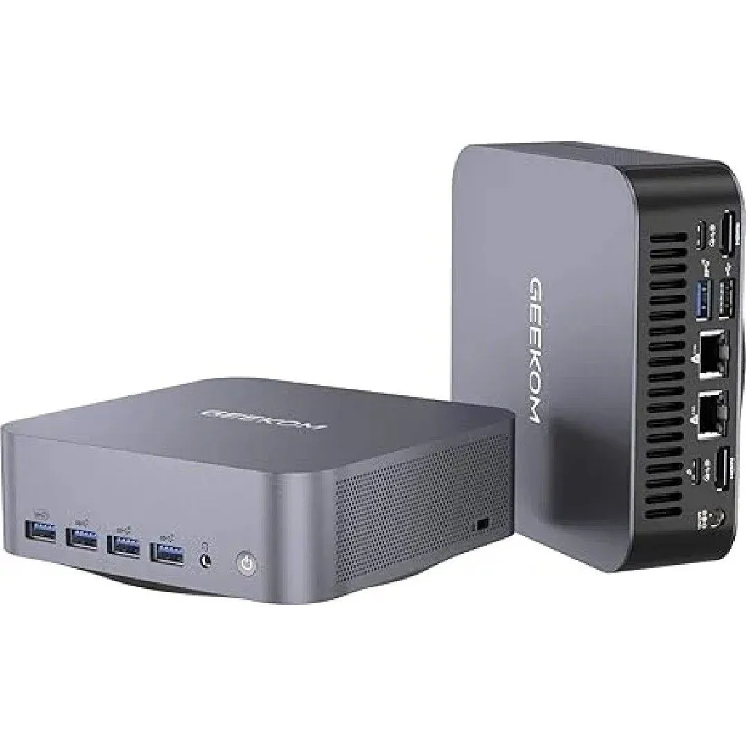 Two Geekom GT1 Mega mini-PCs side by side
