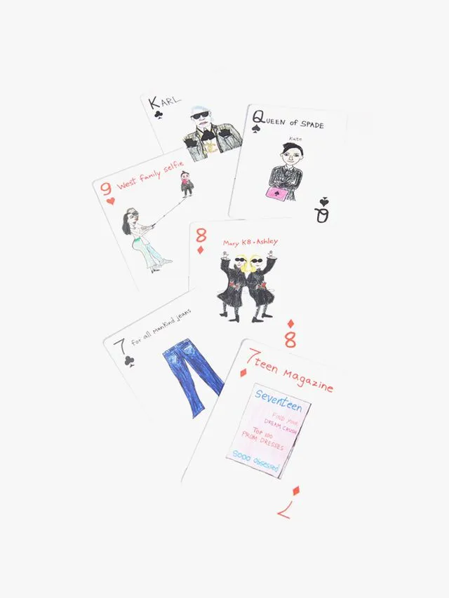 Unfortunate Portrait fashion playing cards