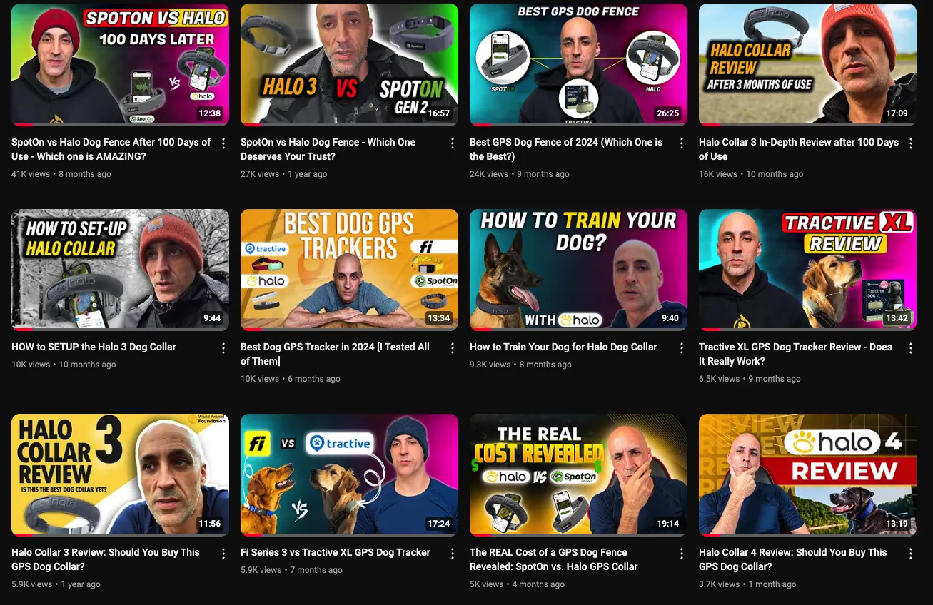 WAF Youtube Videos on Dog Collars