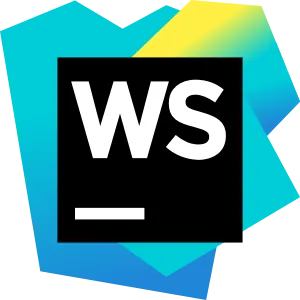 WebStorm IDE logo, highlighting its focus on web technologies for embedded interfaces.