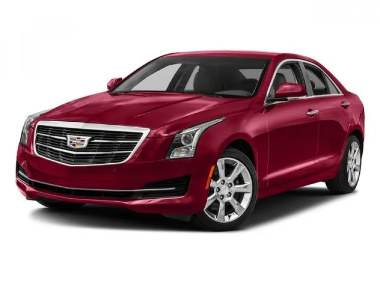 White 2017 Cadillac ATS 2.0T AWD with a sporty stance