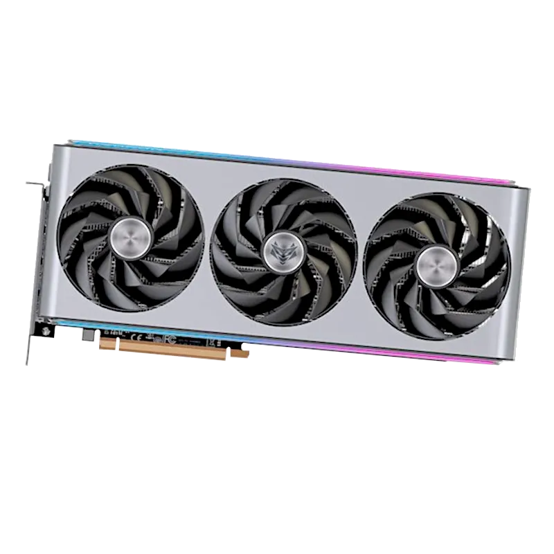 White render of Sapphire Nitro+ Radeon RX 7900 XTX graphics card