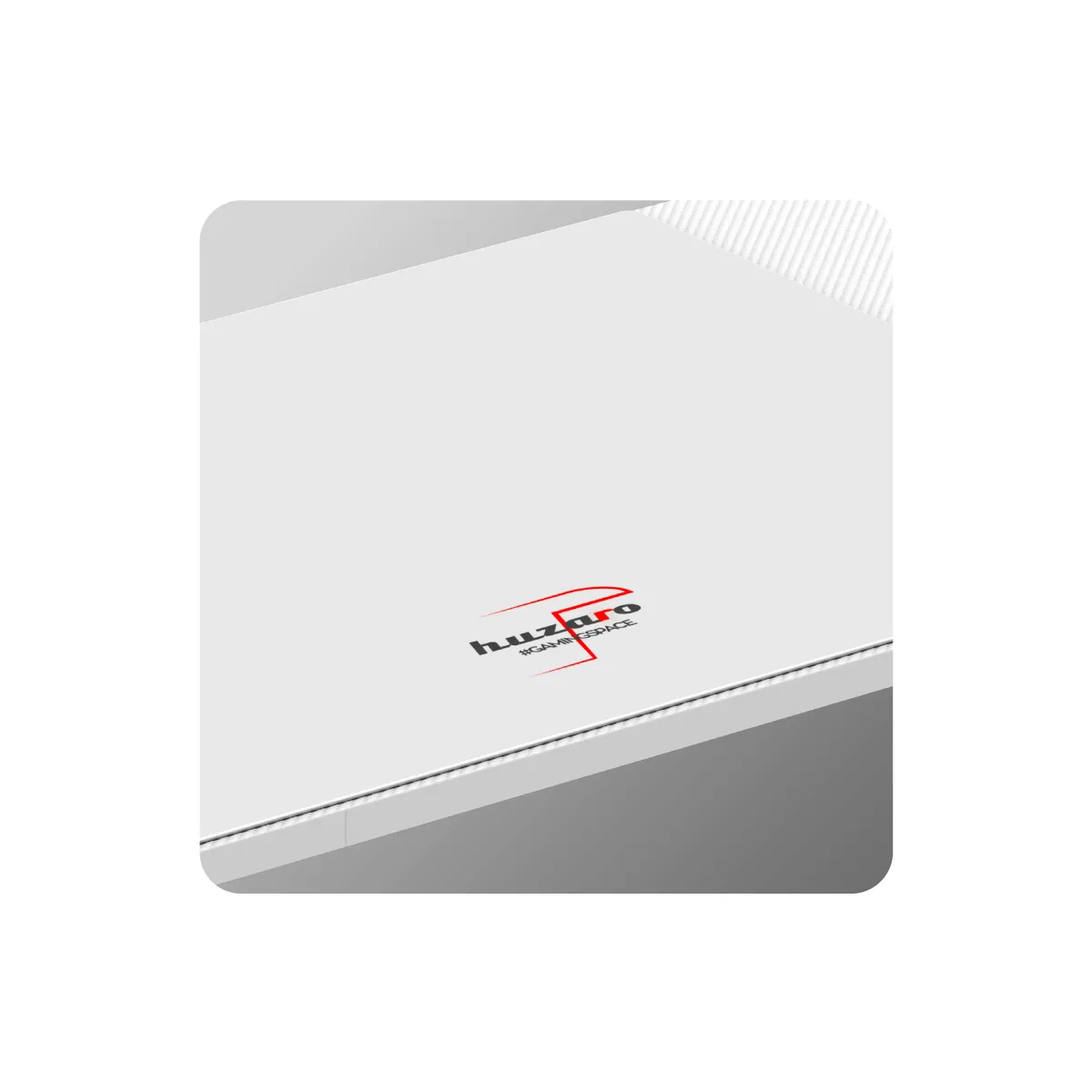 XXL mouse pad covering a large portion of the gaming desk surface