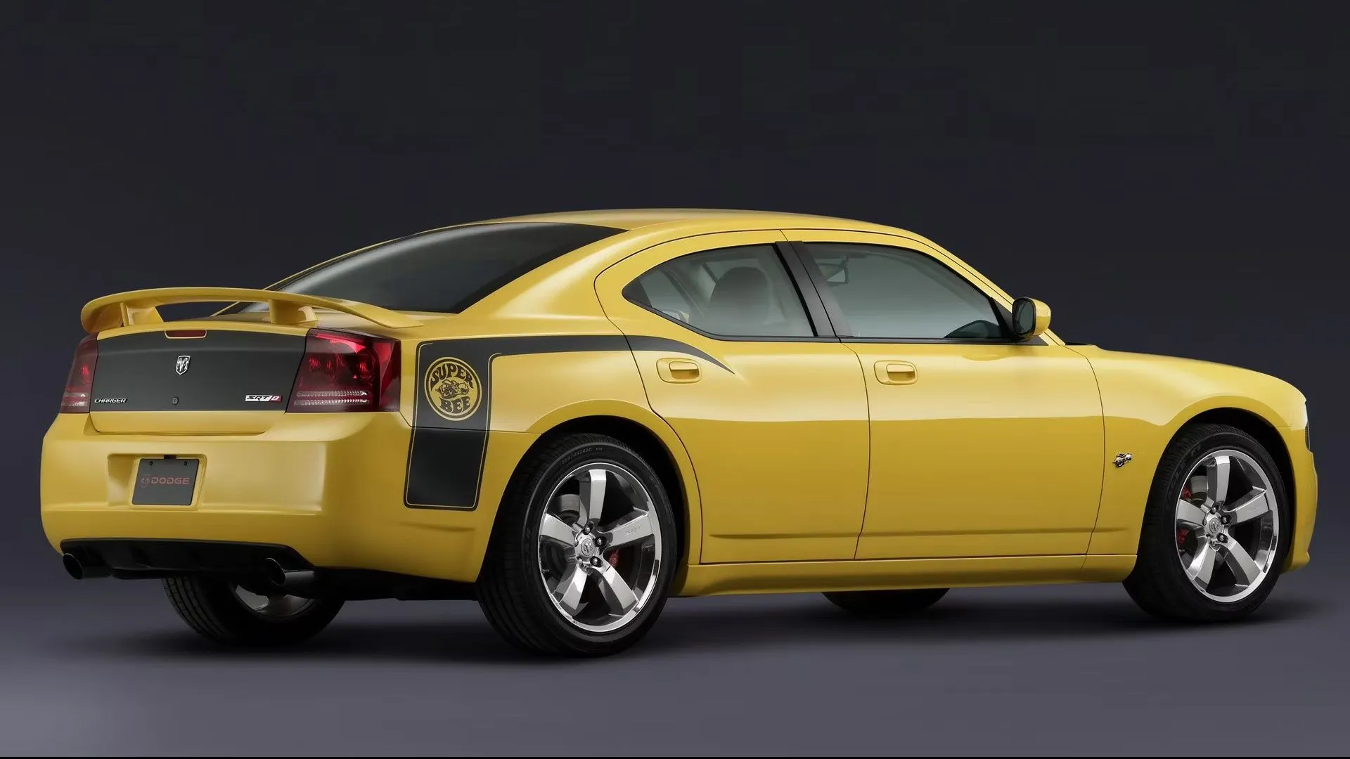 Yellow Dodge Charger SRT-8 Super Bee
