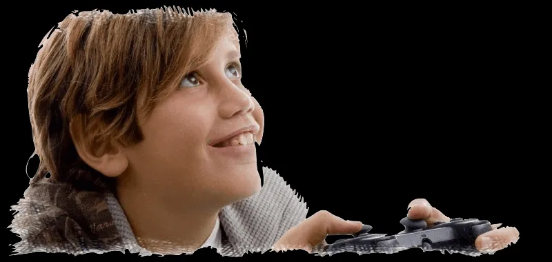 Young boy Playing Video Games