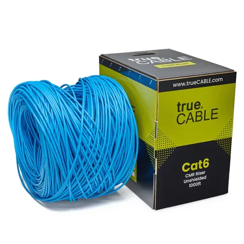 1000ft box of cat6 riser unshielded ethernet cable from truecable