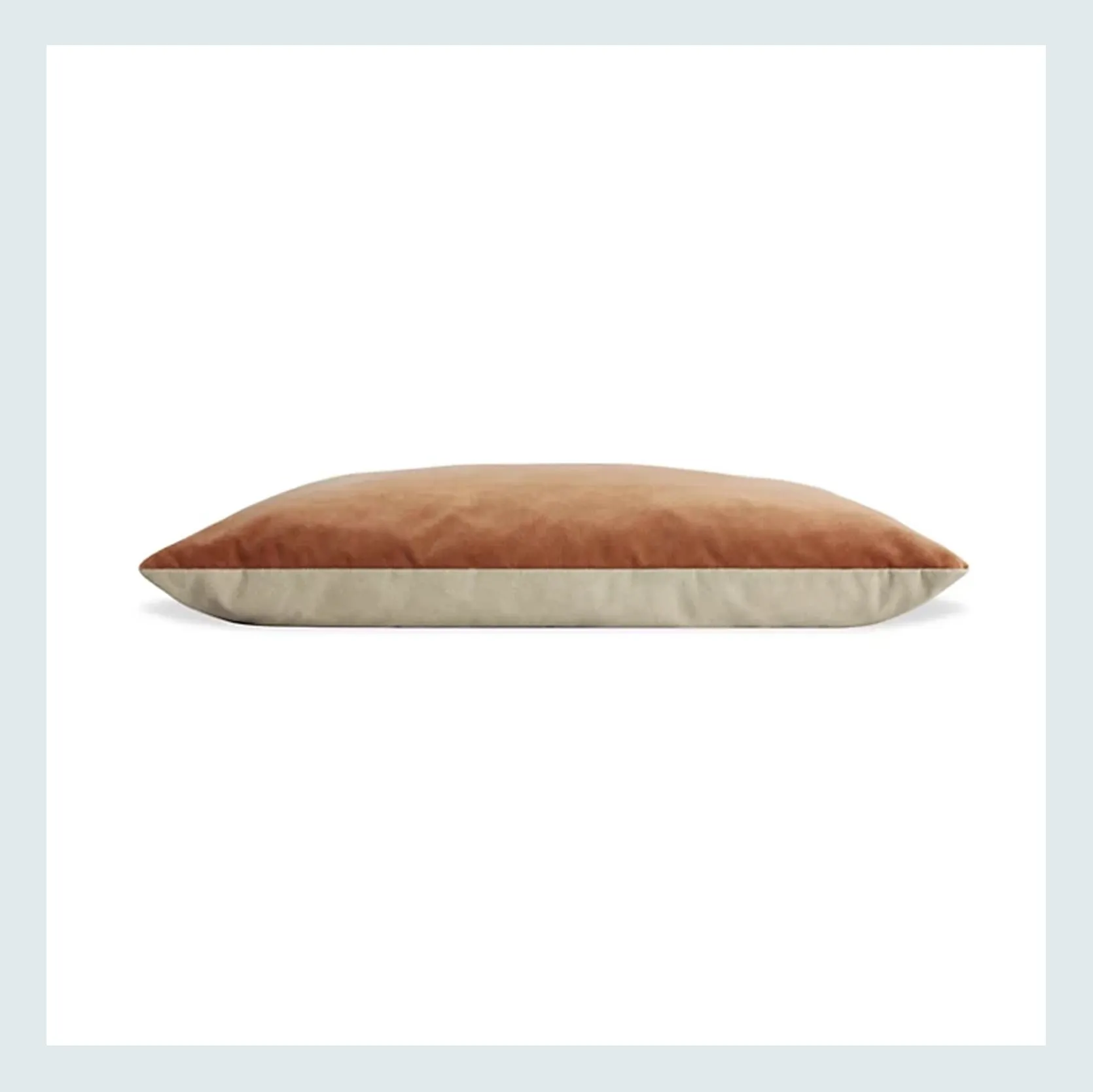 A stylish two-tone dog bed