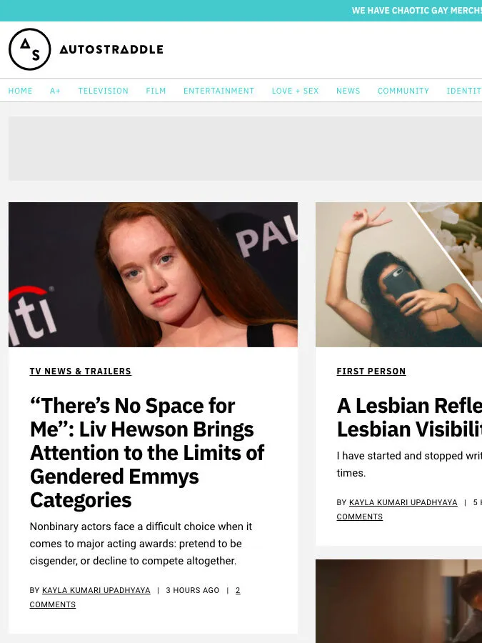 Autostraddle lifestyle website