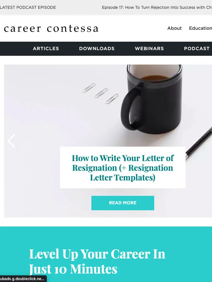 Career Contessa lifestyle website