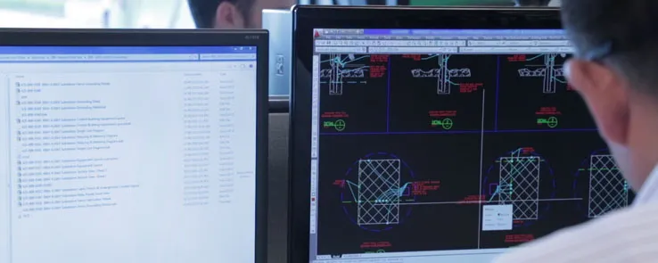 Computer Aided Design (CAD) Drafter at work