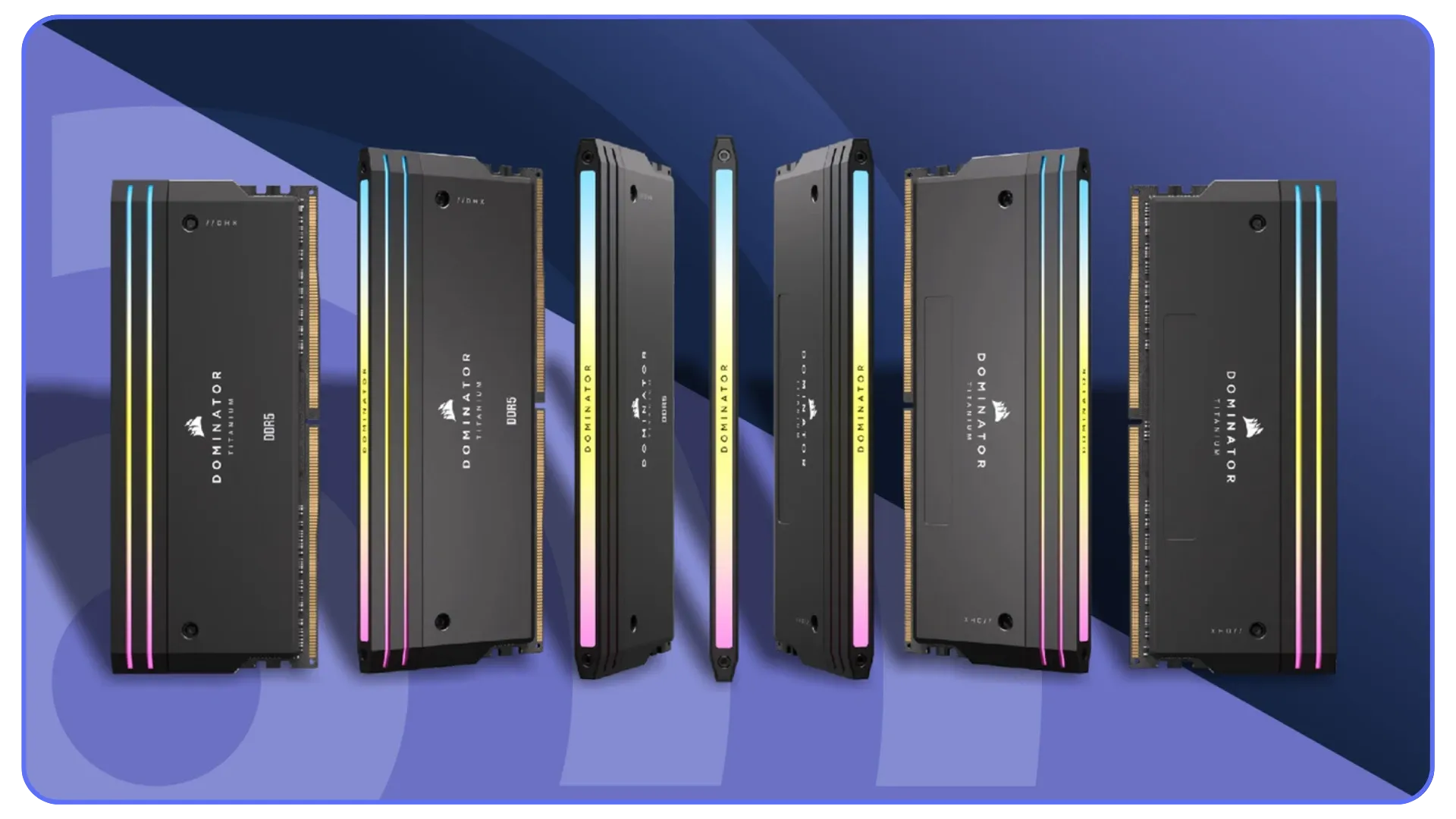 Corsair Dominator DDR5 RAM sticks, emphasizing memory requirements for large Revit BIM projects.