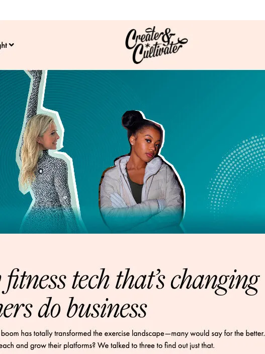 Create Cultivate lifestyle website