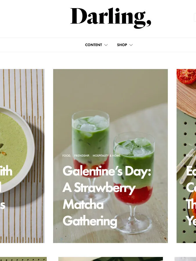 Darling lifestyle website