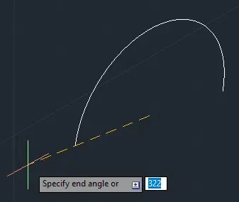 End Angle in AutoCAD