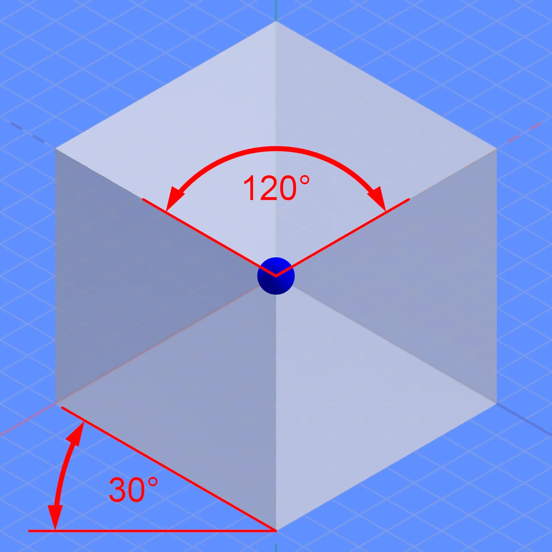 Isometric Drawing of a Cube