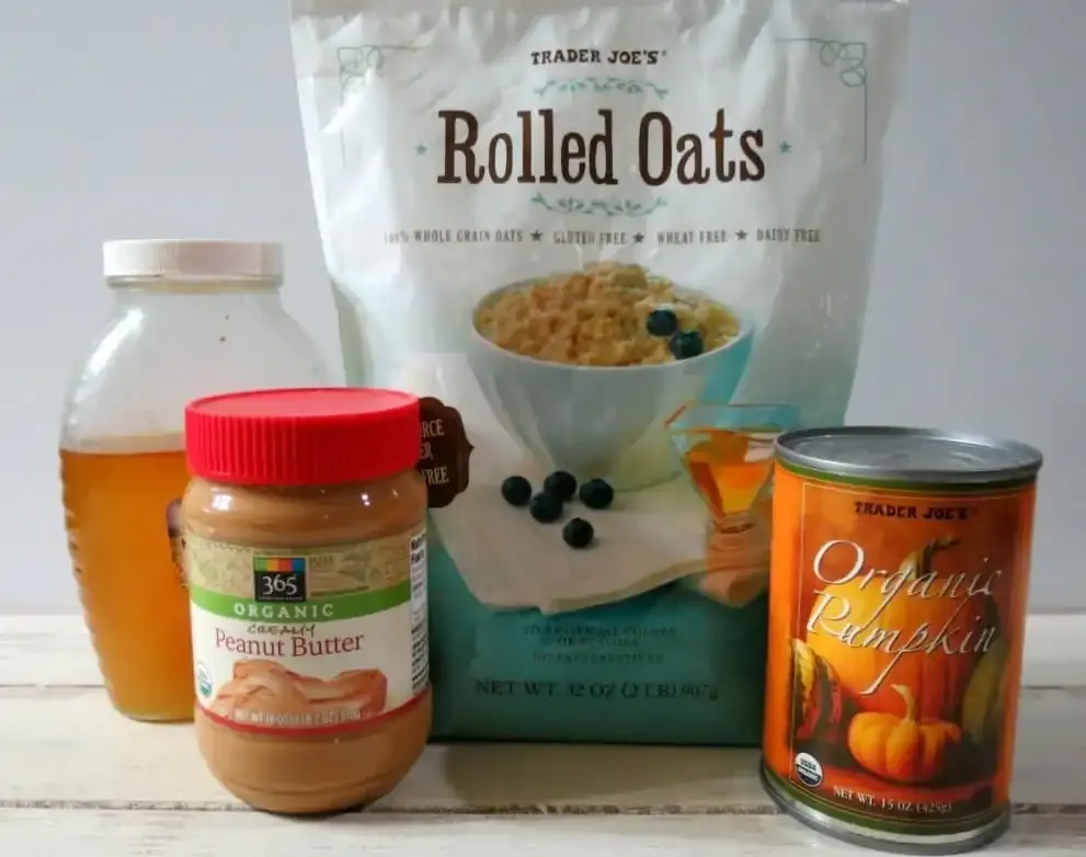 Peanut Butter Pumpkin Dog Ball Ingredients