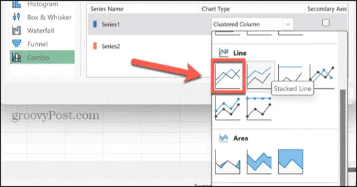 Select New Chart Type
