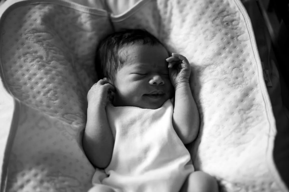 The beauty and strength of a mother during labor.