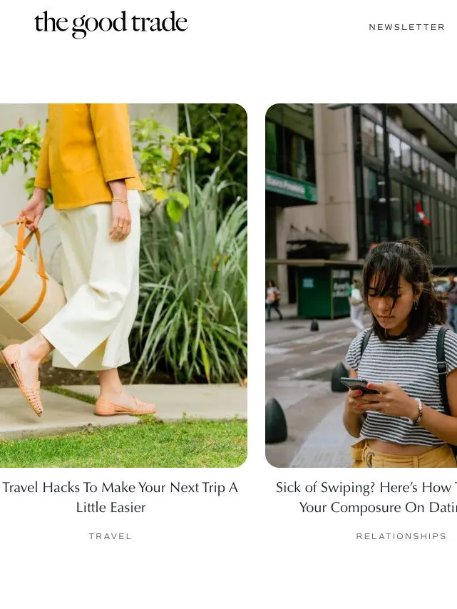 The Good Trade lifestyle website