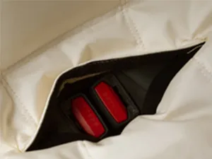 2 Hook and Loop Fastener openings