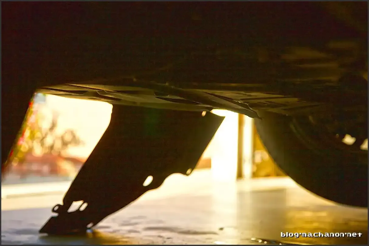3rd gen Prius service panel removed for oil change