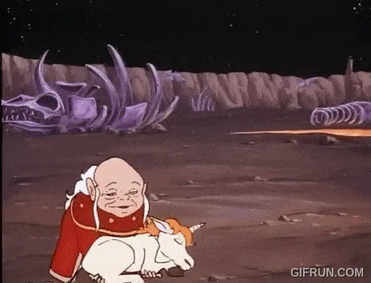 A cartoon depiction of a young woman using a magical net, possibly for healing or capture.