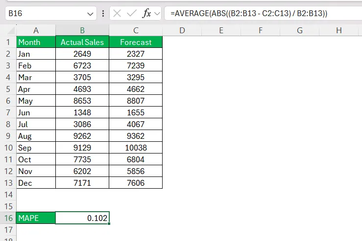 Array Formula Execution