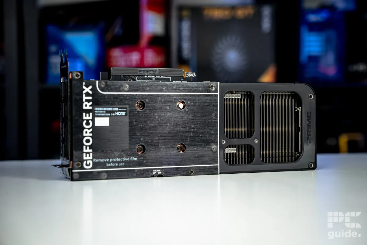ASUS Prime RTX 5060 Ti 16GB OC backplate, Image by PC Guide