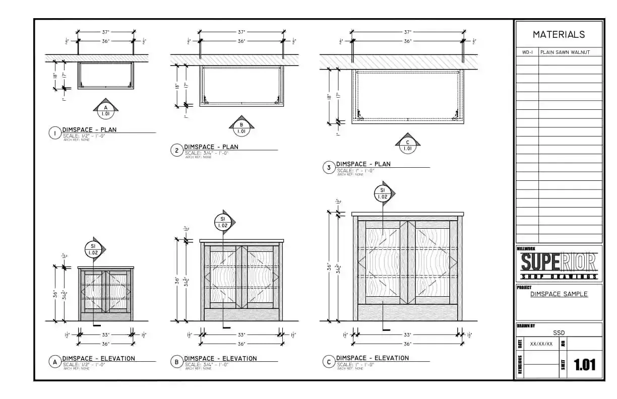 AutoCAD DimSpace - Annotative Scale Example