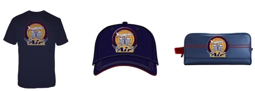 Aviation-themed souvenirs available at the Graceland gift shop.
