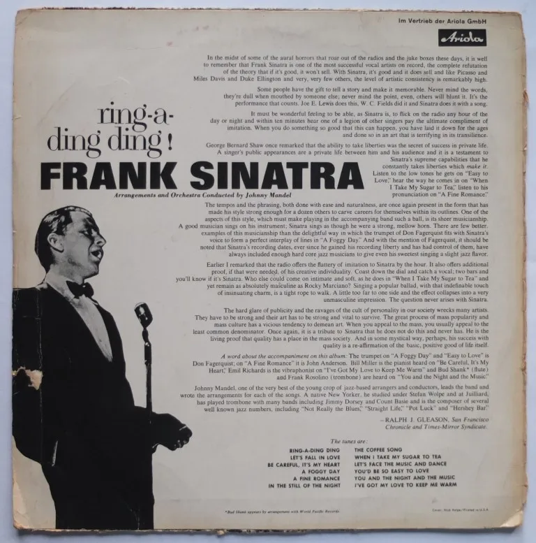 Back cover of the Ring-a-Ding-Ding album