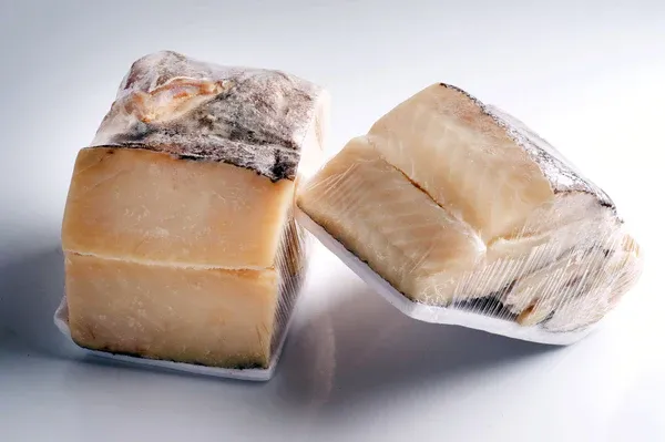 Close-up of cod skin dog treats