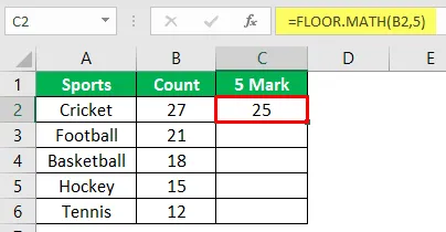 Creating a tally chart - Step 3